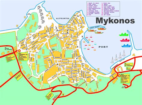 mykonos mapa.